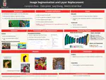 Image segmentation and layer replacement